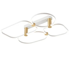 47W LED lubinis šviestuvas, baltos/aukso sp., 3000K, dimeriuojamas, 2644