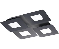 Lubinis šviestuvas 47W LED paviršinis šviestuvas QUANT, juodas, 3000/4000K