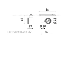 4,7W šviestuvas į magnetines sistemas IO MICRO, 24V, juodas, 2700K