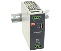 480W impulsinis maitinimo šaltinis MEAN WELL, 24V, 20A, tvirtinamas ant DIN bėgelio