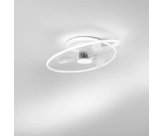 48W LED lubinis šviestuvas STORM, baltas, CCT, su 20W ventiliatoriumi