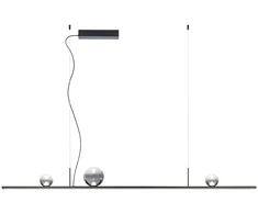 48W LED pakabinamas šviestuvas DUNE, juodu korpusu/dūmų sp. stiklas, 3000K, dimeriuojamas, 01-4302