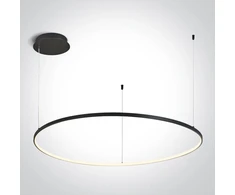 48W LED pakabinamas šviestuvas, juodas, 3000K, 100cm, dimeriuojamas, 63150/B/W