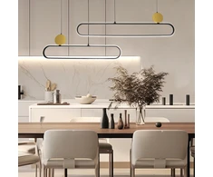 48W LED pakabinamas šviestuvas NAOMI, juodos/aukso sp., 3000K, 4301800