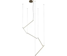 48W LED pakabinamas šviestuvas STICK, matinės žalvario sp., 3000K, dimeriuojamas, 01-2800