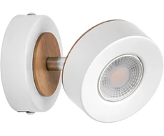 Lubinis šviestuvas 4,8W LED paviršinis šviestuvas SPOT PLUTO, baltas, 3000K