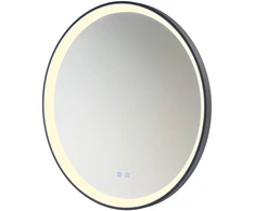 Sieninis šviestuvas 48W LED šviestuvas - veidrodis VANITY, juodas, 3000/4000/6000K, dimeriuojamas, IP44, 01-3826