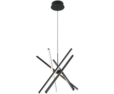 49W LED pakabinamas šviestuvas RAY, juodas, 3000/4000/6000K, dimeriuojamas, 4301300
