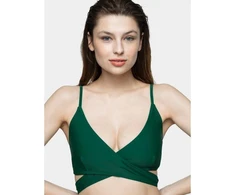 4F Moteriškas bikini viršus maudymosi kostiumui H4L21-KOS003G-46S Žalias