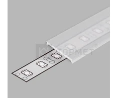 4m LED juostos profilio dangtelis C3 CLICK, skaidrus
