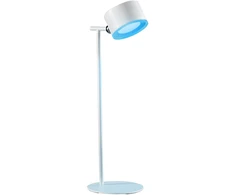 4W LED įkraunamas stalo šviestuvas TESLA, baltas, CCT/RGB, dimeriuojamas