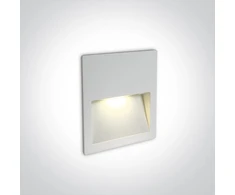 4W LED įleidžiamas sieninis lauko šviestuvas, baltas, 3000K, 68068A/W/W