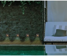 4W LED įleidžiamas sieninis lauko šviestuvas SPACE, pilkas, 3000K, IP65, 4289800