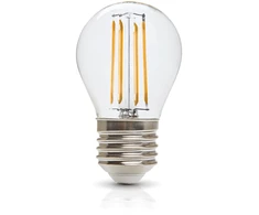 4W LED lemputė, E27, skaidri, 3000K