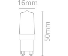 4W LED lemputė, G9, 3000K, ACB62105