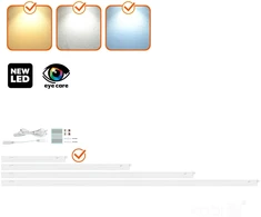 4W LED linijinis šviestuvas WL, baltas, 3000/4000/6500K
