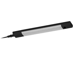 4W LED paviršinis linijinis šviestuvas LINEAR, juodas, 3000K, dimeriuojamas, su nuotolinio valdymo pulteliu
