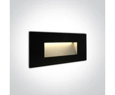 4W LED sieninis šviestuvas, juodas, 3000K, 68076A/B/W