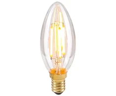 4W retro stiliaus LED lemputė ITALUX B35, 2200K, E14, skaidriu stiklu