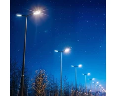 50W LED gatvės šviestuvas BRELUXO, pilkas, 4000K, IP65