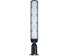 50W LED gatvės šviestuvas su šviesos jutikliu, juodas, 4000K