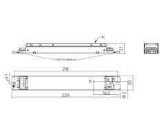 50W LED maitinimo šaltinis TRIDONIC LC SNC4, 150-500mA, DALI