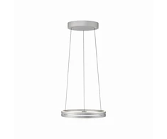 50W LED pakabinamas šviestuvas E-LOOP, aliuminio sp., 2700-5000K, dimeriuojamas, 50cm, reguliuojamo aukščio