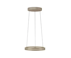 50W LED pakabinamas šviestuvas E-LOOP, bronzos sp., 2700-5000K, dimeriuojamas, 50cm, reguliuojamo aukščio
