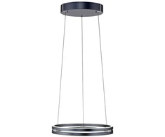 50W LED pakabinamas šviestuvas E-LOOP, pilkos sp., 2700-5000K, dimeriuojamas, 50cm, reguliuojamo aukščio