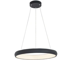 50W LED pakabinamas šviestuvas, juodas, 3000K, dimeriuojamas, 2052