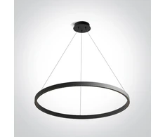 50W LED pakabinamas šviestuvas, juodas, 3000K, 63156/B/W