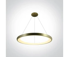 50W LED pakabinamas šviestuvas, šlifuoto žalvario sp., 3000K, IP20, 62144NB/BBS/W