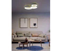 50W LED paviršinis lubinis šviestuvas COMBI, juodas, 3000/4000/6000K, dimeriuojamas