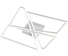 50W LED paviršinis lubinis šviestuvas SLASH, baltas, 3000/4000/6000K