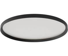 50W LED paviršinis/pakabinamas šviestuvas DAMA, juodas, 3000/4000/5000K, 60cm, 01-3755