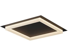 Lubinis šviestuvas 50W LED paviršinis šviestuvas PERIMETRO, juodas, 3000/4000/6500K