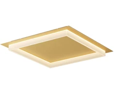 Lubinis šviestuvas 50W LED paviršinis šviestuvas PERIMETRO, matinės aukso sp., 3000/4000/6500K