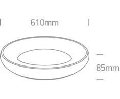 Lubinis šviestuvas 50W LED plafonas, juodas, 2700/3000/4000K, 120°, dimeriuojamas, 62144N/B/V