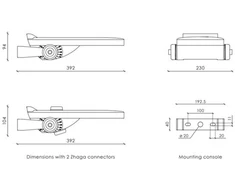 50W LED prožektorius - gatvės šviestuvas STORK LITTLE SISTER FLOOD, juodas (RAL 9004), 3000K