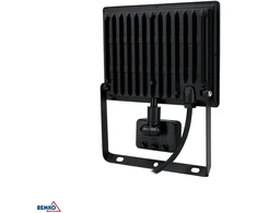 50W LED prožektorius KASTEL, juodas, 4000K, IP65, su judesio davikliu