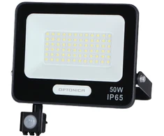 50W LED prožektorius su judesio davikliu, juodas, 4000K