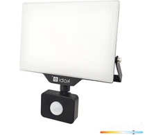 50W LED prožektorius su judesio davikliu DELYO MHNC, juodas, 6000K, IP54