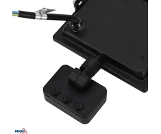 50W LED prožektorius su judesio davikliu KASTEL, juodas, 4000K, IP65, 120°