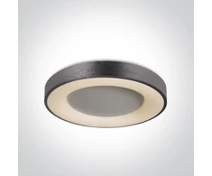Lubinis šviestuvas 50W plafonas, šlifuoto antracito sp., 3000K, 62182A/BAN/W