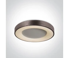 Lubinis šviestuvas 50W plafonas, šlifuotos rudos sp., 3000K, 62182A/BBR/W