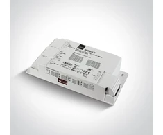 50W TRIAC, DALI, Push to DIM, 1-10V maitinimo šaltinis, pakreipiamas išėjimas naudojant DIP jungiklius, 89050TLD