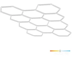 513W LED lubinis šviestuvas HEXLINE 300x516cm, baltas, 6500K