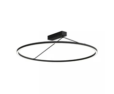 51W LED lubinis šviestuvas, juodas, 3000K, dimeriuojamas, 78cm, 2563