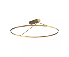51W LED lubinis šviestuvas, žalvario sp., 3000K, dimeriuojamas, 78cm, 2566