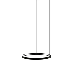 52W LED pakabinamas šviestuvas - modulis LOOP, juodas, 2700/3000K, C3997070N